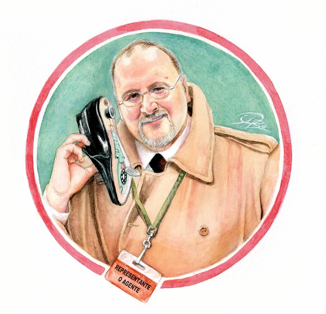 Ilustración de Joaquín García, fundador de Radebu Agency